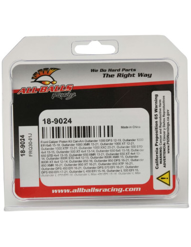 Kit piston d'étrier de frein ALL BALLS