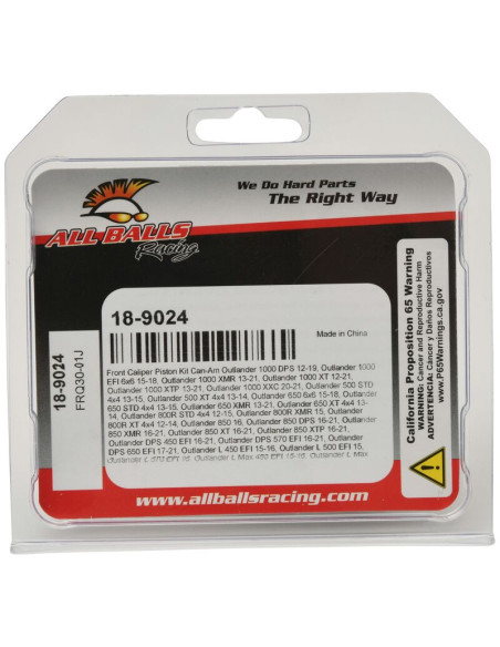 Kit piston d'étrier de frein ALL BALLS