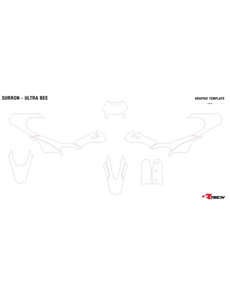Kit plastique RACETECH - Replica 6 pièces