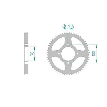 Kit chaine DID  ACIER SUZUKI VL 125...