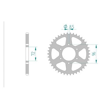 Kit chaine DID  ACIER SUZUKI DR 250 S...