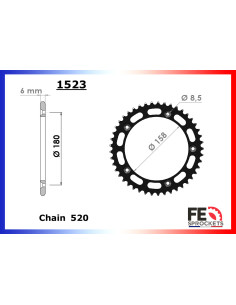 Couronne en ACIER pour moto...