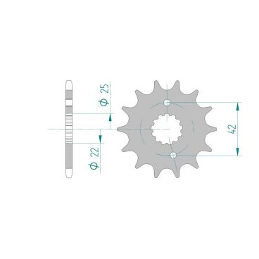 Kit chaine DID  ACIER SUZUKI RG 250...