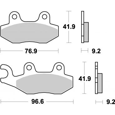Plaquettes de frein scooter SBS Ceramic 163 HF