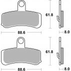 Plaquettes de frein moto SBS Harley Sinter 853H.HS