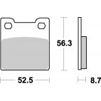 Plaquettes de frein moto SBS Sinter Arriére 701LS