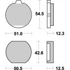 Plaquettes de frein moto SBS Ceramic 510 HF Plaquettes de frein moto SBS Ceramic 510 HF