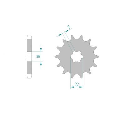 Kit chaine DID  ACIER SUZUKI GT 500...