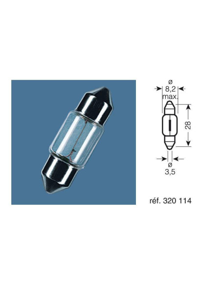 Ampoule OSRAM Original Line 12V 3,5W - x10