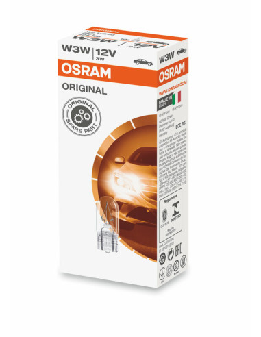 Ampoule OSRAM Original Line W3W 12V 3W - x10