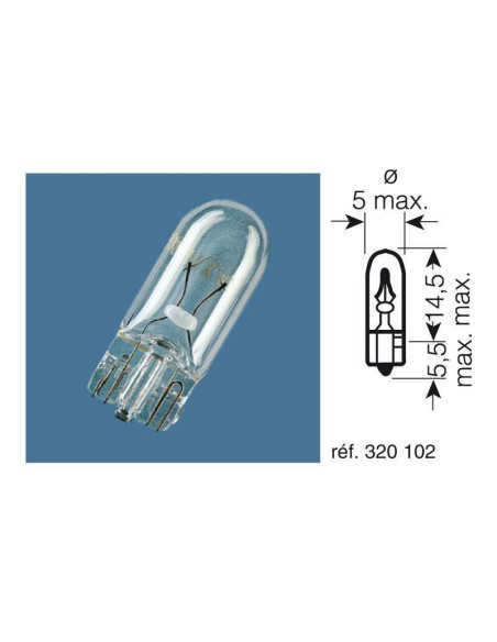 Ampoule OSRAM Original Line W2W 12V 2W - x10