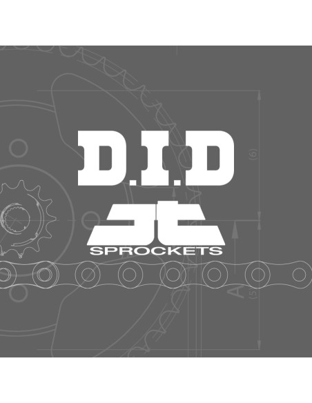 Kit chaîne DID/JT 525ZVM-X2 15/39 super-renforcé - couronne ultra-light sans support de couronne Ducati