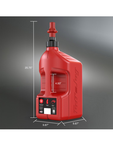 Bidon d'essence TUFF JUG jaune avec bouchon Ripper 5G/20L