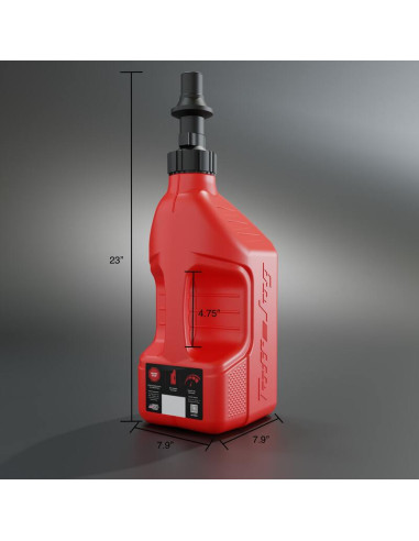 Bidon d'essence TUFF JUG orange avec bouchon Ripper 2.5G/10L