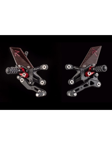 Commande reculées réglables LIGHTECH sélection standard et inversée Yamaha Yzf-R1