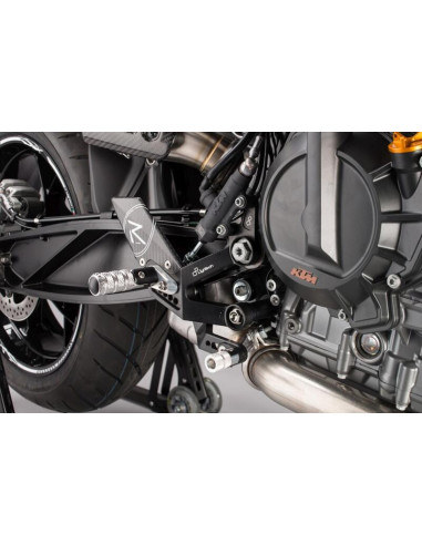 Commandes reculées fixe LIGHTECH selection standard noir KTM 790 Duke