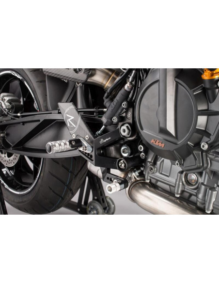 Commandes reculées fixe LIGHTECH selection standard noir KTM 790 Duke