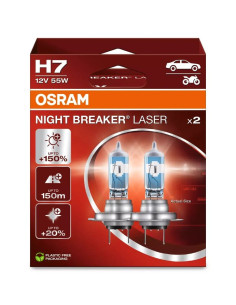 Ampoules OSRAM H7 Night Breaker Laser 12V 55W PX26d - par paire 2