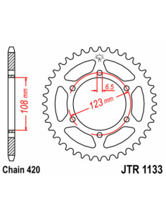 Couronne JT SPROCKETS acier standard 1133 - 420 2