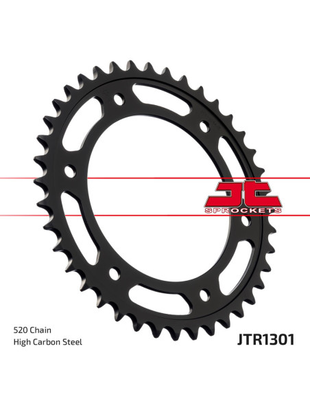 Couronne JT SPROCKETS acier standard 1301 - 520 Couronne JT SPROCKETS acier standard 1301 - 520