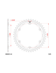Couronne AFAM acier standard 86900 - 525