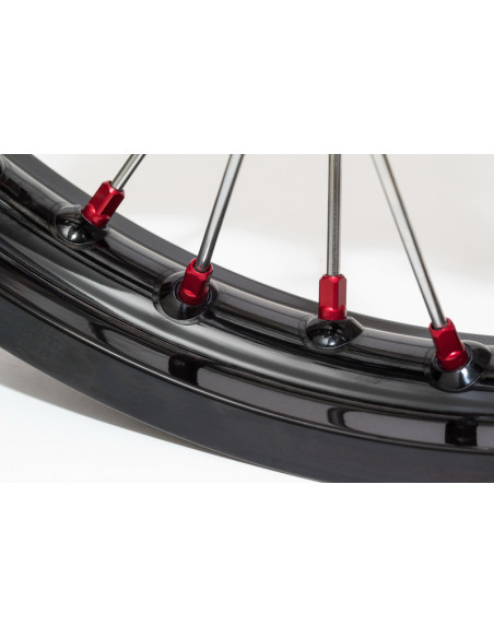 Jeu de têtes de rayons HAAN WHEELS - rouge