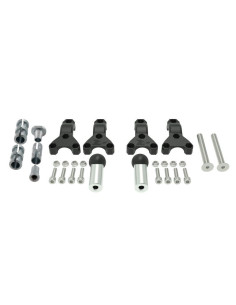 Kit fixation RACETECH pour protège-mains HP3 Ø22/28,6mm