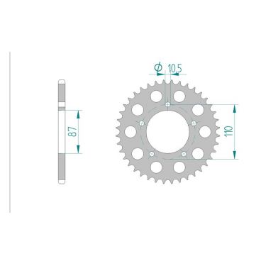 Kit chaine DID  ALU SUZUKI SV 650 N...