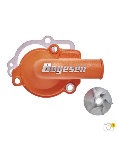 Couvercle de pompe à eau + turbine BOYESEN SuperCooler - orange Couvercle de pompe à eau + turbine BOYESEN SuperCooler - orange