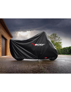 Housse de protection d'extérieur VECTOR Black Cotton - noir 2