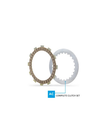 Kit disques garnis + lisses d'embrayage NEWFREN Standard