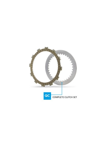 Kit disques garnis + lisses d'embrayage NEWFREN Pro-Race