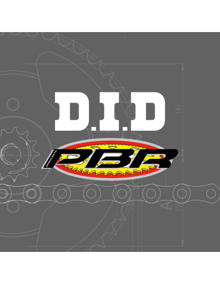 Kit chaîne DID/PBR 420D 11/51 (ratio OEM) renforcé - couronne acier standard 4453 Kit chaîne DID/PBR 420D 11/51 (ratio OEM) renforcé - couronne acier standard 4453
