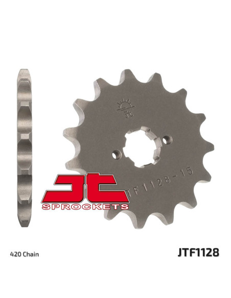 Kit chaîne JT/JT 420HDR 11/59 - Couronne arrière standard Type 1132