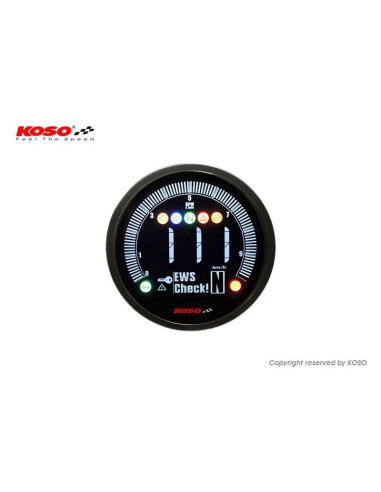 KOSO DL-04 Meter Yamaha Bolt (2022), Black