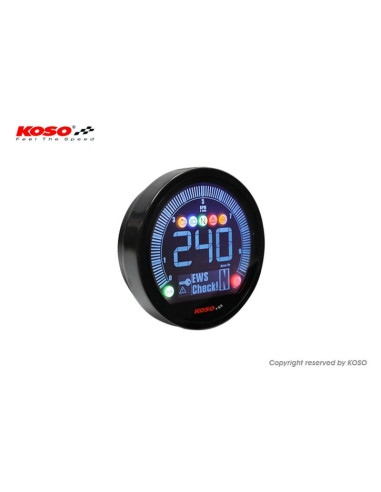 KOSO DL-04 Meter Yamaha Bolt (2022), Black