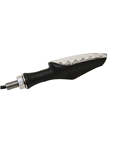 KOSO LED-Indicator , Matt Black, E-mark, Piece