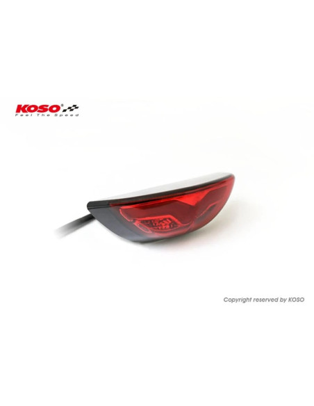 KOSO Led-Taillight, Red GT-03, e-mark.