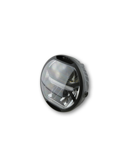 KOSO LED Headlight, Black, Side Mount