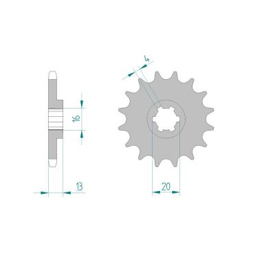 Kit chaine DID  ALU TM 80/85 MX  BW...