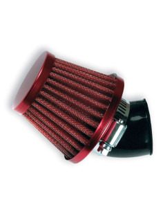 Filtre à air conique V PARTS papier 45° Ø28mm chrome - L304