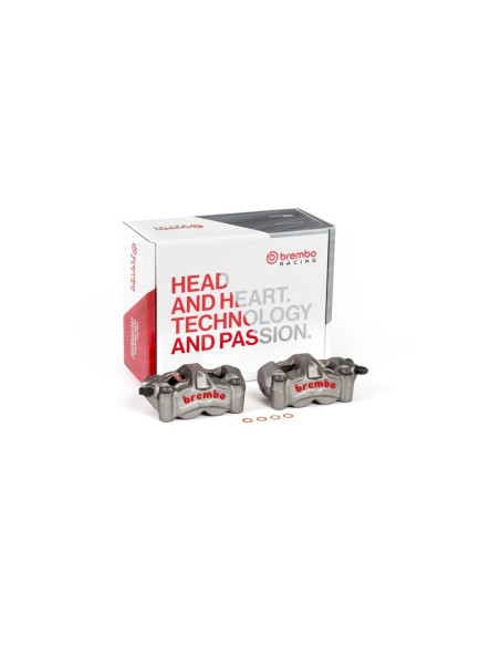 Paire d'étrier de frein avant radial BREMBO UPGRADE M50 4 pistons Ø30mm Paire d'étrier de frein avant radial BREMBO UPGRADE M50 4 pistons Ø30mm