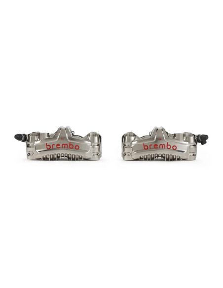 Paire d'étrier de frein avant axial BREMBO UPGRADE GP4-MS 4 pistons Ø30mm Paire d'étrier de frein avant axial BREMBO UPGRADE GP4-MS 4 pistons Ø30mm