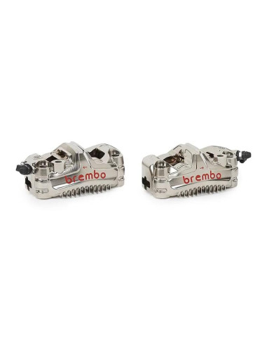 Paire d'étrier de frein avant axial BREMBO UPGRADE GP4-MS 4 pistons Ø30mm Paire d'étrier de frein avant axial BREMBO UPGRADE GP4-MS 4 pistons Ø30mm