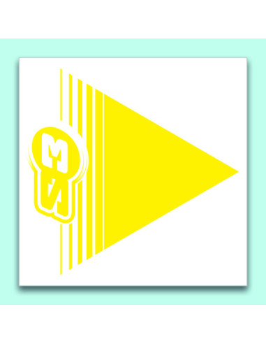 Flèches de signalisation S3 jaune 50 pièces 12x12cm