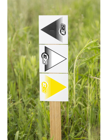 Flèches de signalisation S3 blanc 50 pièces 12x12cm