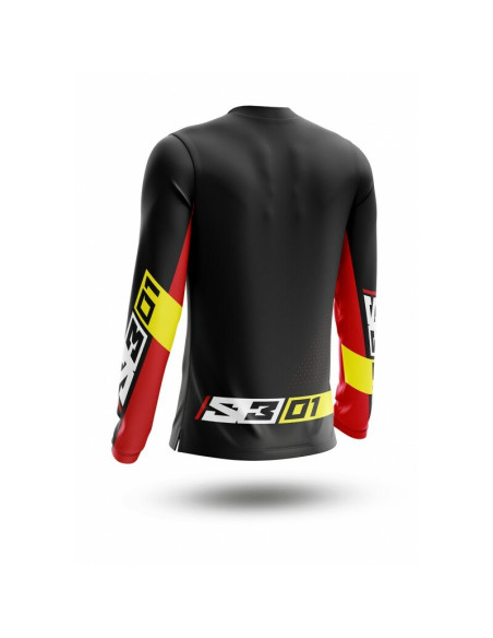 Maillot S3 Collection 01 - noir/rouge taille L