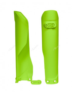 Protections de fourche RACETECH - jaune fluo 2