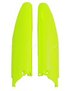 Protections de fourche RACETECH - jaune fluo