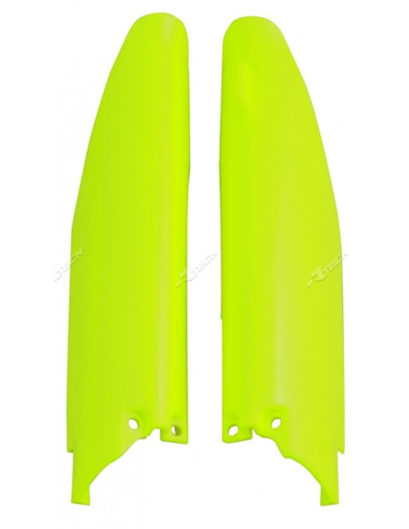 Protections de fourche RACETECH - jaune fluo